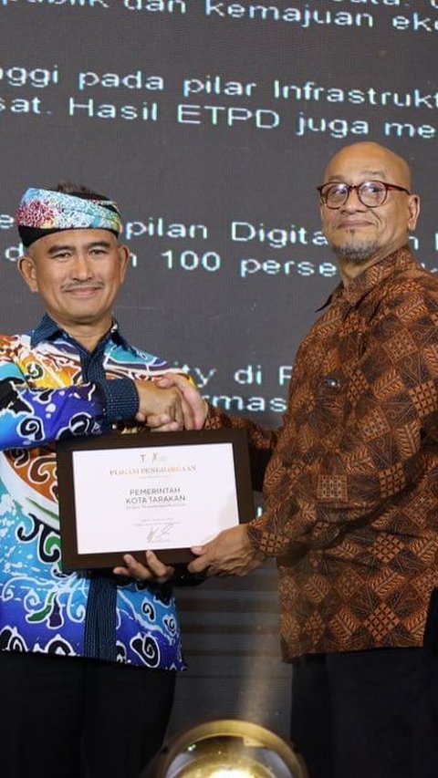 Wali Kota Tarakan Raih Apresiasi Tokoh Indonesia Kategori Pengembangan Digitalisasi