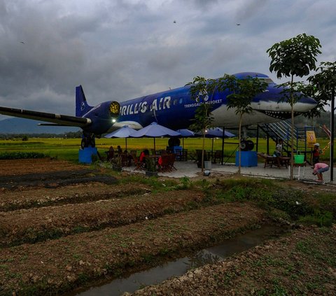 Sejak dua bulan lalu, bekas pesawat kargo rute penerbangan Jayapura - Wamena ini juga dijadikan sebagai tempat edukasi wisata bagi pengunjung.