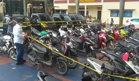 Berikut nomor rangka, mesin dan jenis sepeda motor yang ditemukan Polsek Dramaga:<br>