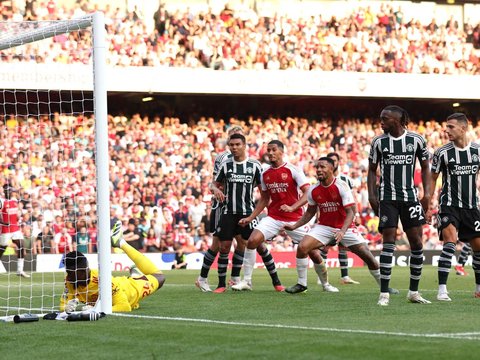 FOTO: Menit-Menit Terakhir Arsenal Bungkam Manchester United di Injury Time Ciptakan Skor Dramatis 3-1