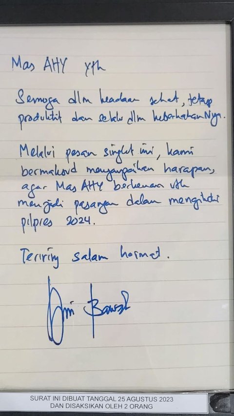 NasDem Minta Demokrat Tak Ributkan Surat Anies ke AHY: Itu Surat Biasa, Bukan Komitmen