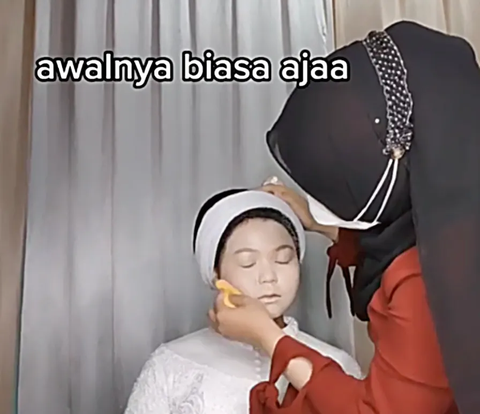 MUA Overcomes Faded Makeup During Wedding Ceremony Only with Ice Cubes