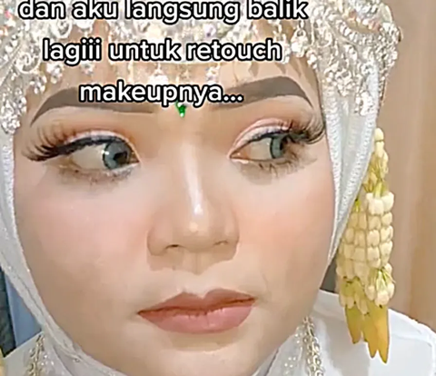 MUA Atasi Makeup Luntur Saat Akad Nikah Hanya dengan Es Batu