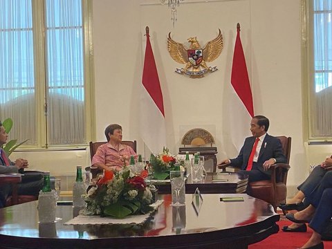 Temui Jokowi, Direktur IMF Cerita Ekonomi Dunia Sedang Tak Baik-Baik Saja