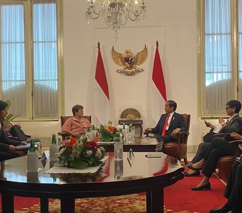 Temui Jokowi, Direktur IMF Cerita Ekonomi Dunia Sedang Tak Baik-Baik Saja