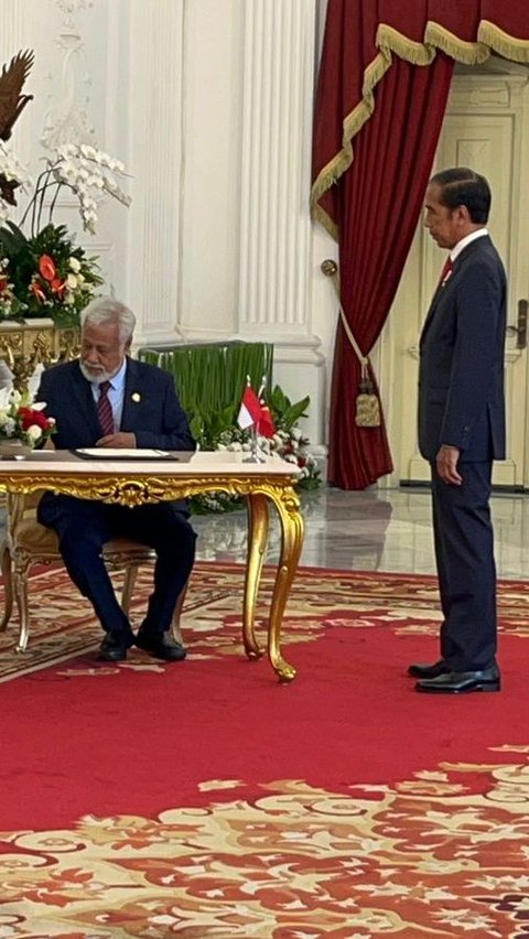 Bertemu Xanana Gusmao di Istana, Jokowi Tegaskan Indonesia Dukung Keanggotaan Timor Leste di ASEAN