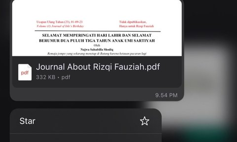 Wanita Ini Dapat Kado Ultah Tulisan Bak Jurnal dari Sahabatnya, Isinya Sukses Bikin Terharu