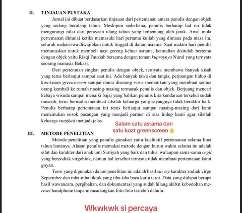 Wanita Ini Dapat Kado Ultah Tulisan Bak Jurnal dari Sahabatnya, Isinya Sukses Bikin Terharu