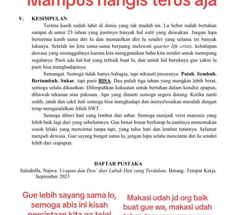 Wanita Ini Dapat Kado Ultah Tulisan Bak Jurnal dari Sahabatnya, Isinya Sukses Bikin Terharu