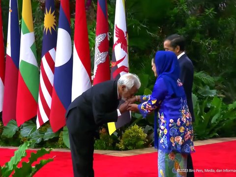 Timor-Leste PM Xanana Kisses Iriana's Hand at ASEAN 2023 Summit, Jokowi's Expression Becomes the Spotlight