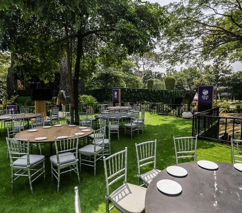 FOTO: Mengintip Lokasi Gala Dinner KTT ASEAN di Hutan Kota GBK, Berlatar Gedung Pencakar Langit Jakarta