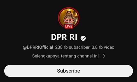 Bareskrim Kerahkan Tim Usai YouTube DPR RI Diretas dan Siarkan Judi Online