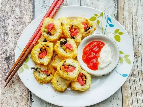 2. Resep Sushi Crispy Roll<br>