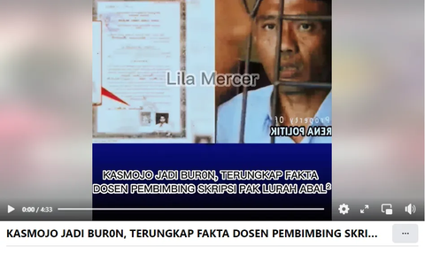 CEK FAKTA: Hoaks Dosen Pembimbing Jokowi di UGM Jadi Buronan