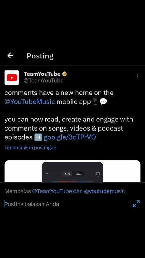 3. Posting permasalahan Anda pada kolom komentar di postingan terbaru TeamYouTube