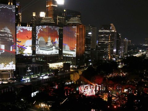 FOTO: Megahnya Gala Dinner KTT ASEAN, Deretan Gedung di Jakarta Disulap Jadi Layar Raksasa