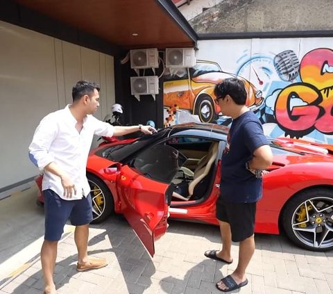 Gokil! Raffi Ahmad Pamer Ferarri Seharga Rp12 Miliar Milik Rayyanza ke Andre Taulany