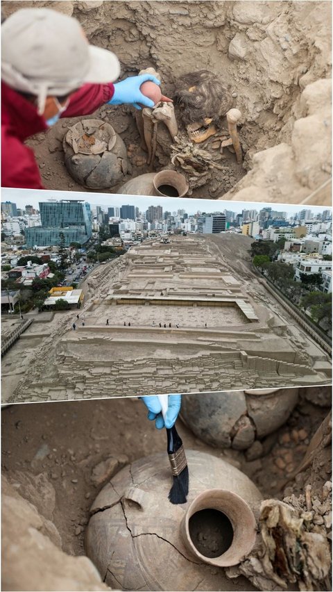 FOTO: Arkeolog Temukan Mumi Berusia 1.000 tahun di Lingkungan Perumahan Peru, Wujudnya Mengejutkan