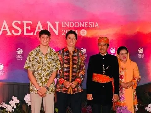 Portrait of Justin Trudeau's Child and the Sultan of Brunei at the 43rd ASEAN Summit Gala Dinner, Jokowi Is Enchanted