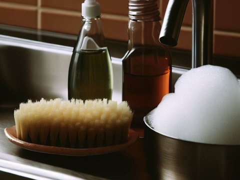 Cara Membersihkan Saluran Air di Tempat Cuci Piring dengan Bahan Dapur