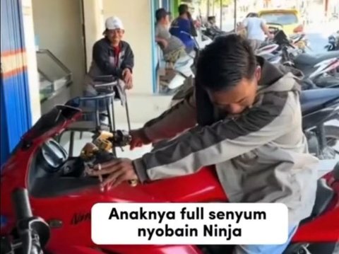 Viral Seorang Anak Laki-Laki Minta Motor Sport pada Bapaknya, Tuai Kritik Warganet