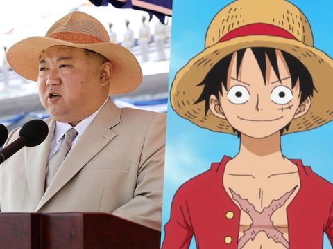 FOTO: Luncurkan Kapal Selam Bersenjata Nuklir, Kim Jong-un Bergaya Mirip Luffy One Piece