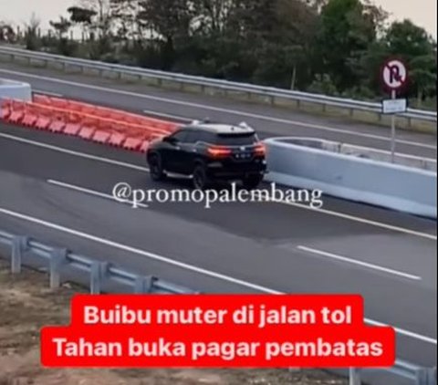 Viral Aksi Emak-Emak Pengendara Fortuner Geser Pembatas Jalan di Tol, Ini Penjelasan Pengelola