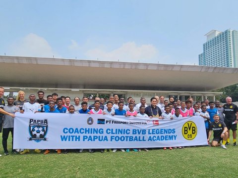 PSSI & Freeport Kembangkan Talenta Papua Lewat Coaching Clinic Bersama Legenda Borussia Dortmund