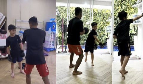 Beberapa Potret Rafathar Saat Belajar Bela Diri Setelah Kejadian Tak Mengenakkan Dengan Teman Sekolah