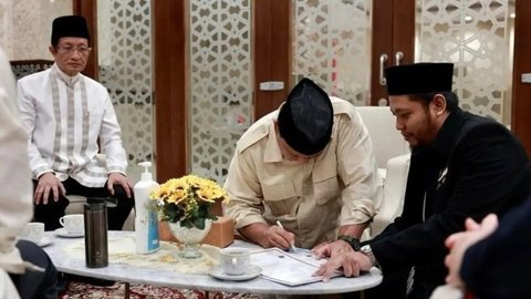 Prabowo Ikut Tandatangani Surat Pernyataan