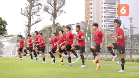 FOTO: Semangat Timnas Indonesia U-20 Langsung Geber Latihan Sepulang dari Turki