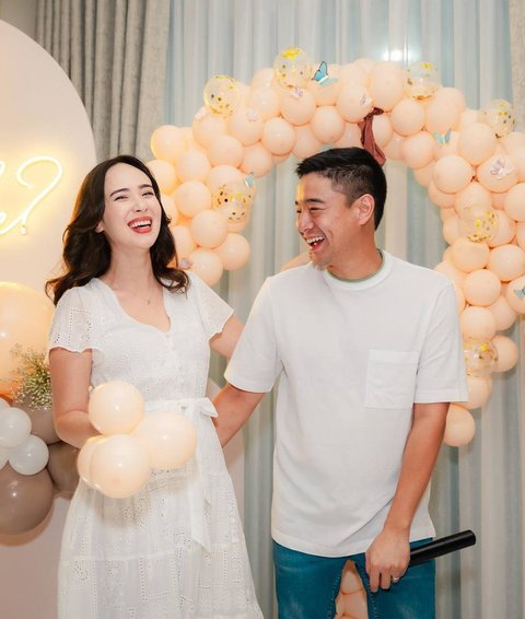 Momen Bahagia Pamela Bowie Gelar Gender Reveal, ini Jenis Kelamin Calon Anak Pertamanya