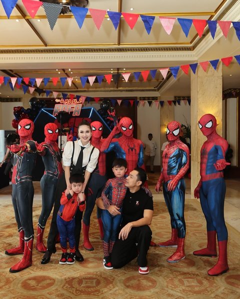 Bertema Spider Man, ini 10 Potret Ultah Raphael Moeis Anak Sandra Dewi Digelar Mewah di Jakarta