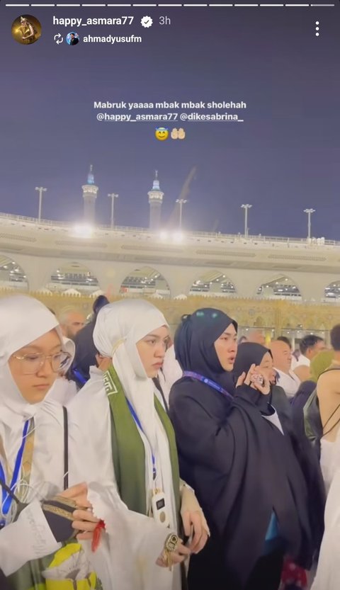 Potret Riang Cahya Adik Happy Asmara Tampil Berhijab saat Umrah, Tak Kalah Cantik dari Sang Kakak