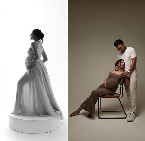 Latest Maternity Shoot Portrait of Jessica Mila, Wearing Transparent Gown