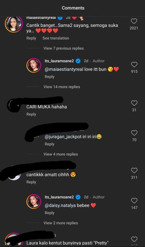 Komentar Maia Estianty di Instagram