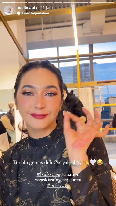 Nooi Beauty berhasil menciptakan keajaiban dalam waktu singkat, memastikan Nabila Syakieb bersinar di runway PIFW 2024 dengan pesona yang memukau.