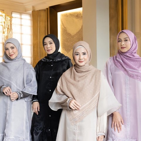 Potret Natasha Rizky Jalani Pemotretan Terbaru Bareng Sahabat, Penampilannya Adem Banget dengan Hijab Syar'i