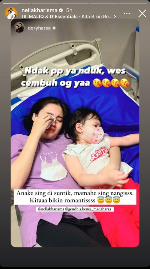 Momen Gendhis Putri Nella Kharisma Disuntik, Sang Ibu Malah Nangis Tersedu Karena Tak Tega - Begini Respon Dory Harsa