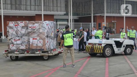 FOTO: Intip Isi Paket Bantuan Pemerintah Indonesia yang Dilepas untuk Membantu Palestina dan Sudan