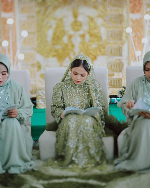 Cantiknya Putri Isnari di Acara Pengajian Pra Nikah, Pakai Baju Serba Hijau yang Anggun dan Elegan