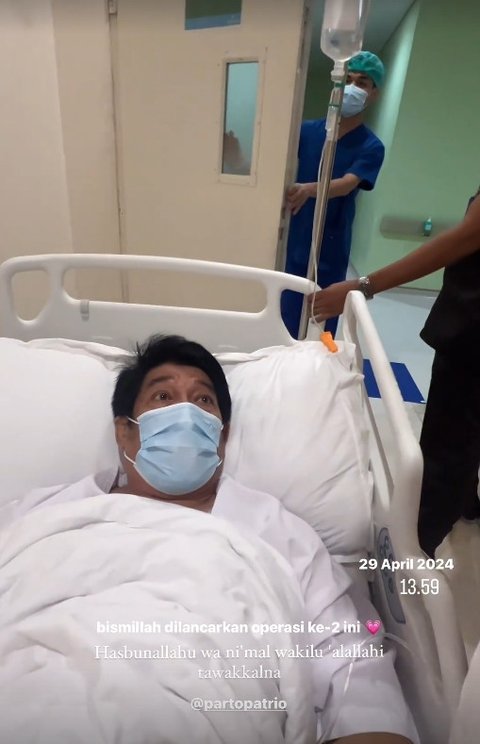 Parto Patrio Masih Dirawat di Rumah Sakit, Kini Jalani Operasi Kedua Usai Diketahui Mengidap Batu Ginjal