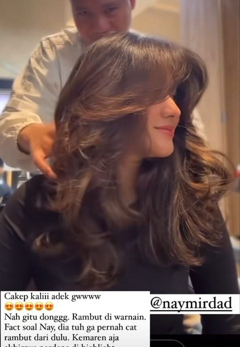 Potret Naysila Mirdad Akhirnya Mencoba Warnai Rambut, Makin Cantik Sampai Buat Sang Kakak Heboh