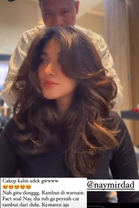 Potret Naysila Mirdad Akhirnya Mencoba Warnai Rambut, Makin Cantik Sampai Buat Sang Kakak Heboh