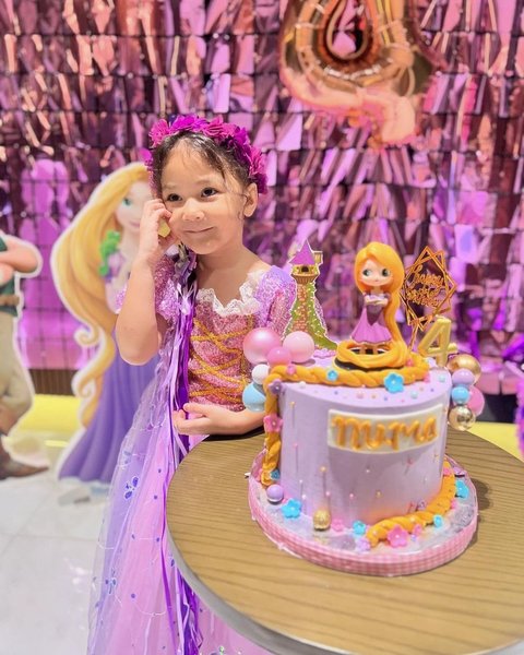 Makin Cantik dan Menggemaskan, Potret Numa Putri Mona Ratuliu Tampil Bak Rapunzel di Pesta Ultah Ke-4