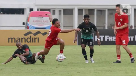 FOTO: Tanzania Tahan Imbang Timnas Indonesia 0-0 dalam Laga uji Coba di Stadion Madya