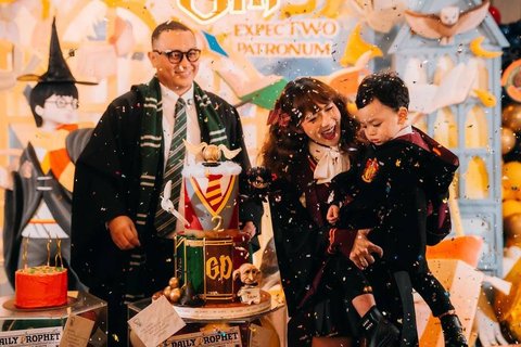 Bertema 'Harry Potter', Intip Foto-foto Keseruan Gin Anak Gilang Dirga di Momen Ultah ke-2