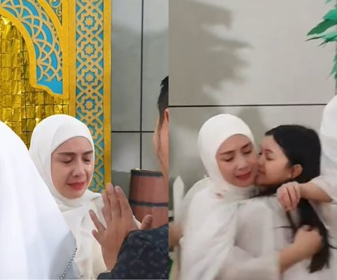 Cantik Berhijab Bikin Pangling, Potret Nagita Slavina di Acara Syukuran Sebelum Berangkat Haji