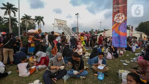 FOTO: Ramainya Monas Dipadati Ribuan Warga yang Datang ke Pesta Rakyat HUT ke-78 Bhayangkara