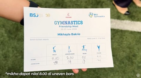 Potret Mikhayla Bakrie Anak Nia Ramadhani Ikut Lomba Gymnastic di Sekolah, Keluarga Hadir Beri Dukungan Penuh